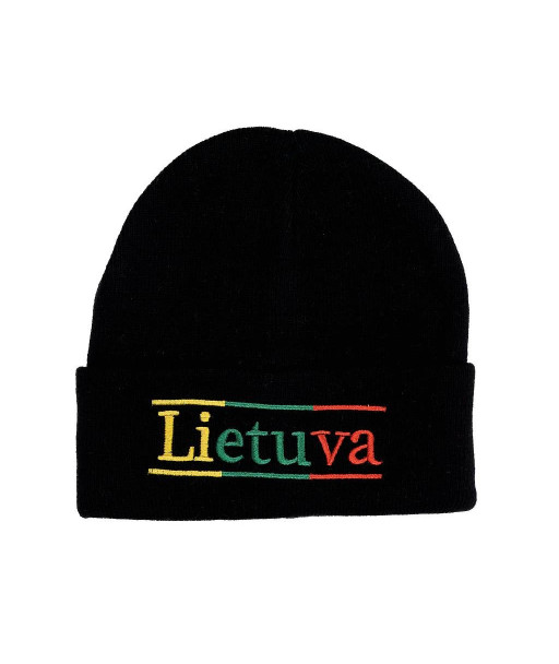 Juoda megzta žieminė kepurė Lietuva